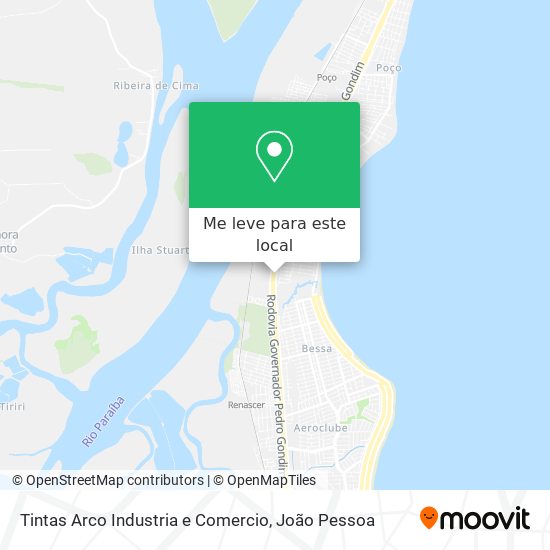 Tintas Arco Industria e Comercio mapa