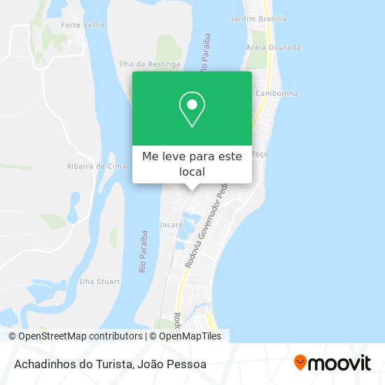 Achadinhos do Turista mapa