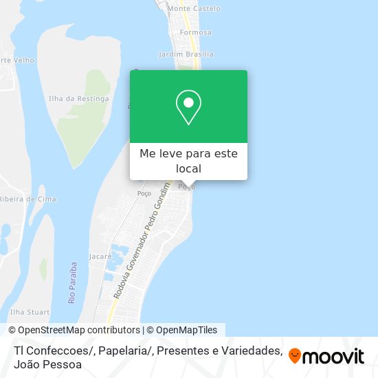 Tl Confeccoes / , Papelaria / , Presentes e Variedades mapa