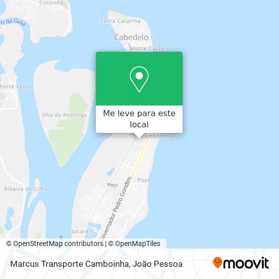 Marcus Transporte Camboinha mapa