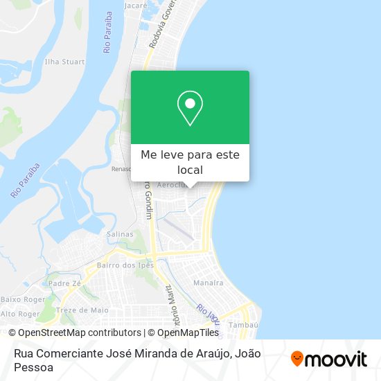 Rua Comerciante José Miranda de Araújo mapa