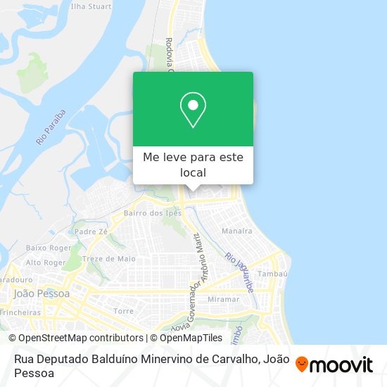 Rua Deputado Balduíno Minervino de Carvalho mapa