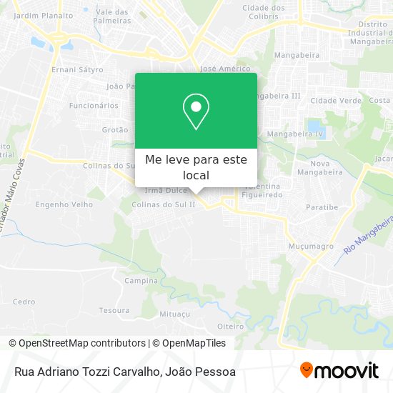 Rua Adriano Tozzi Carvalho mapa