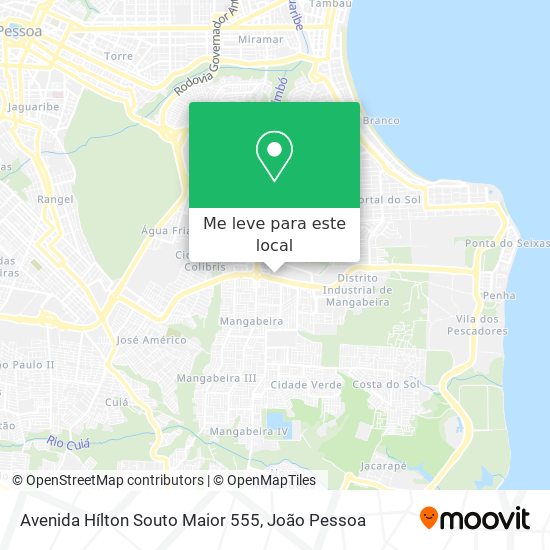 Avenida Hílton Souto Maior 555 mapa