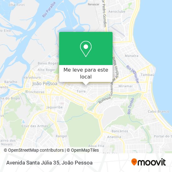 Avenida Santa Júlia 35 mapa