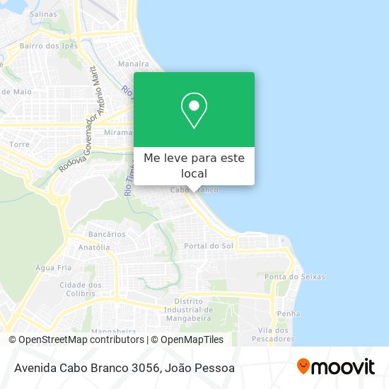 Avenida Cabo Branco 3056 mapa