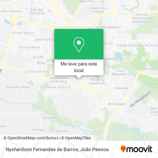 Nysherdson Fernandes de Barros mapa