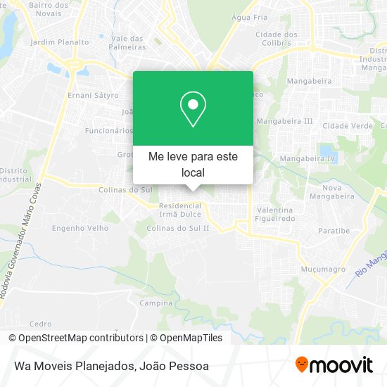 Wa Moveis Planejados mapa