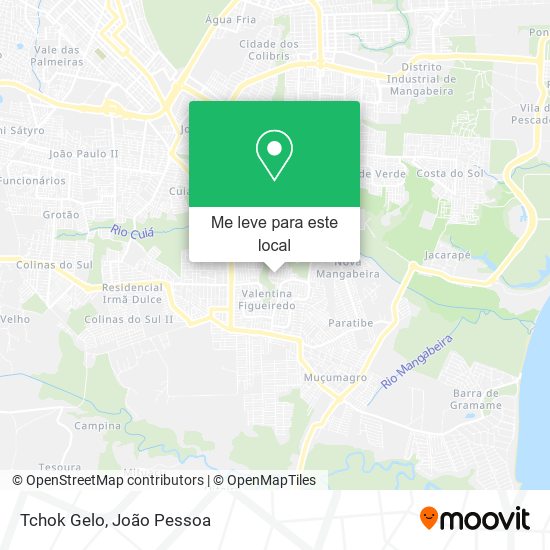Tchok Gelo mapa