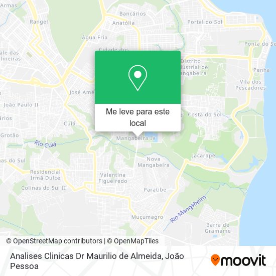 Analises Clinicas Dr Maurilio de Almeida mapa
