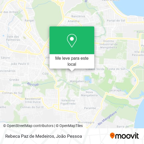 Rebeca Paz de Medeiros mapa