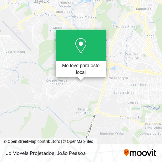 Jc Moveis Projetados mapa