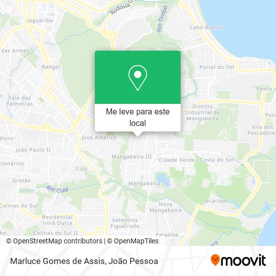 Marluce Gomes de Assis mapa