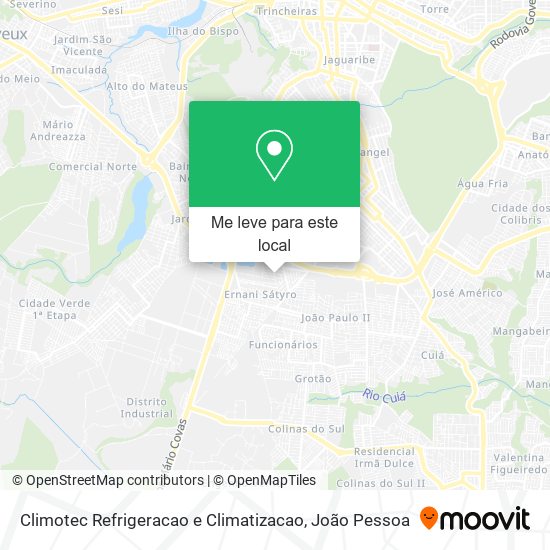 Climotec Refrigeracao e Climatizacao mapa