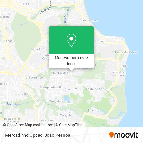 Mercadinho Opcao mapa