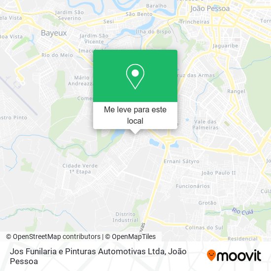 Jos Funilaria e Pinturas Automotivas Ltda mapa