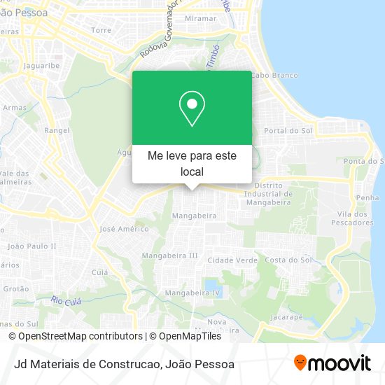 Jd Materiais de Construcao mapa