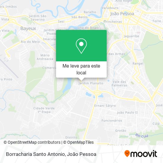 Borracharia Santo Antonio mapa