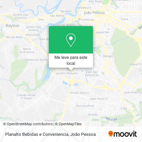 Planalto Bebidas e Conveniencia mapa