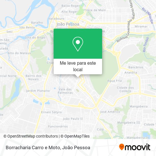 Borracharia Carro e Moto mapa