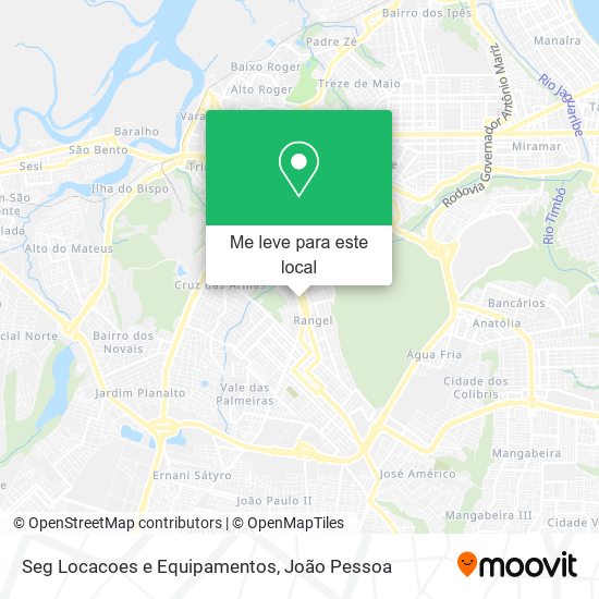 Seg Locacoes e Equipamentos mapa