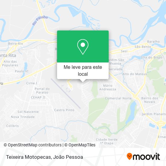 Teixeira Motopecas mapa