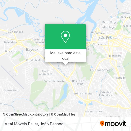 Vital Moveis Pallet mapa