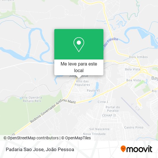 Padaria Sao Jose mapa