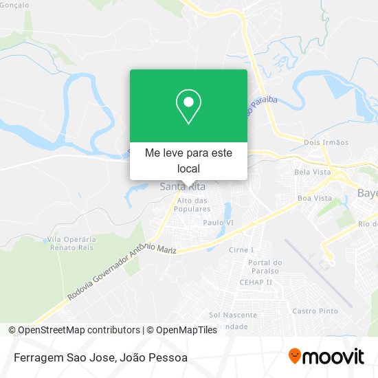 Ferragem Sao Jose mapa