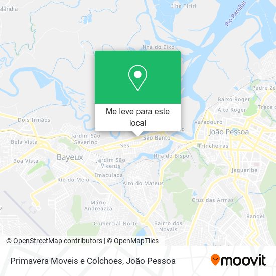 Primavera Moveis e Colchoes mapa