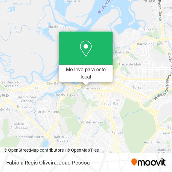 Fabiola Regis Oliveira mapa