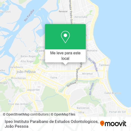 Ipeo Instituto Paraibano de Estudos Odontologicos mapa