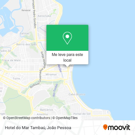 Hotel do Mar Tambaú mapa