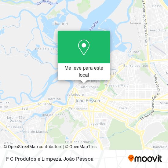 F C Produtos e Limpeza mapa