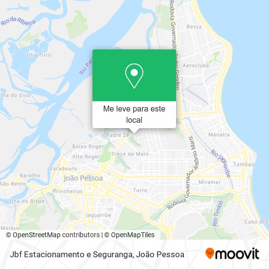 Jbf Estacionamento e Seguranga mapa