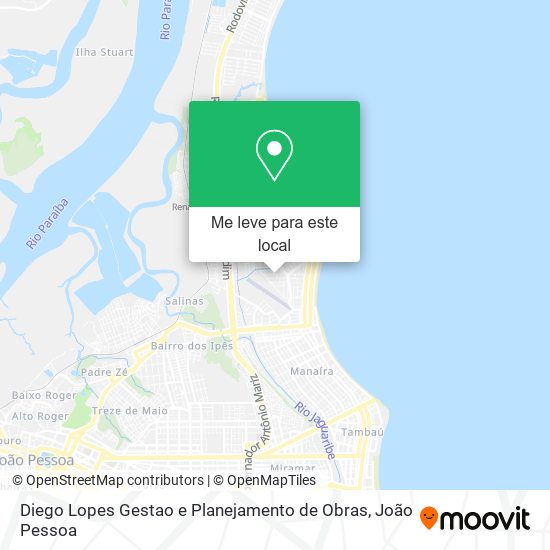 Diego Lopes Gestao e Planejamento de Obras mapa