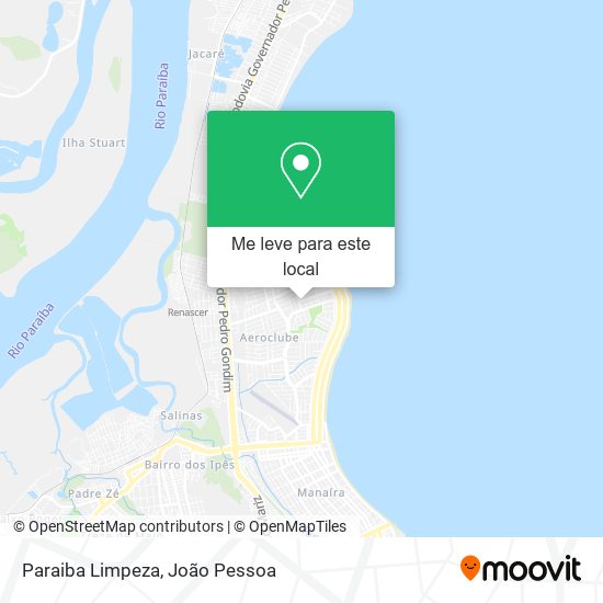 Paraiba Limpeza mapa