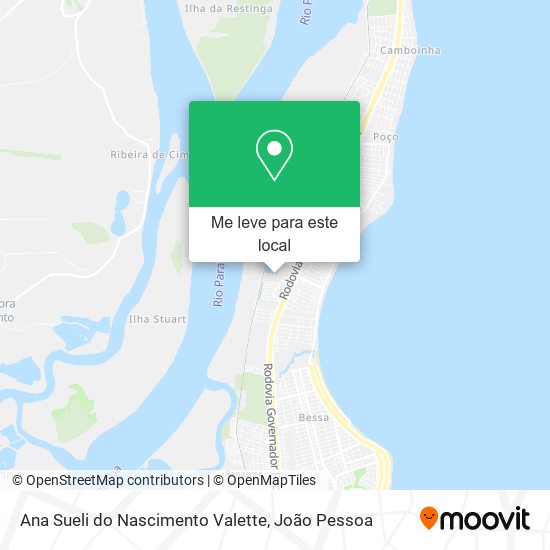 Ana Sueli do Nascimento Valette mapa
