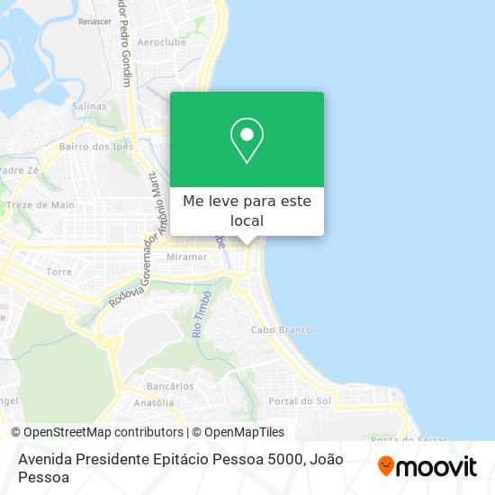 Avenida Presidente Epitácio Pessoa 5000 mapa