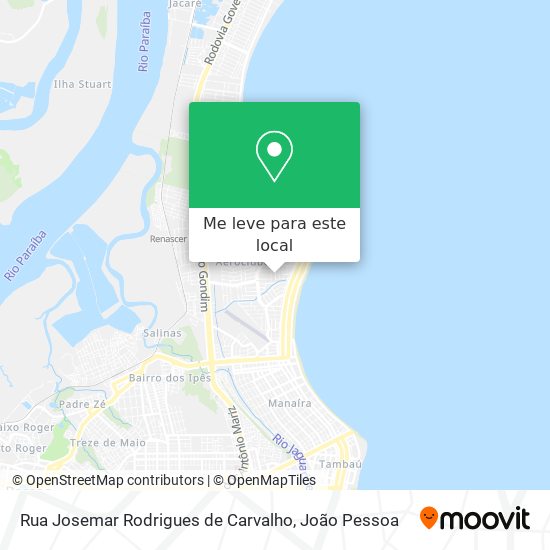 Rua Josemar Rodrigues de Carvalho mapa