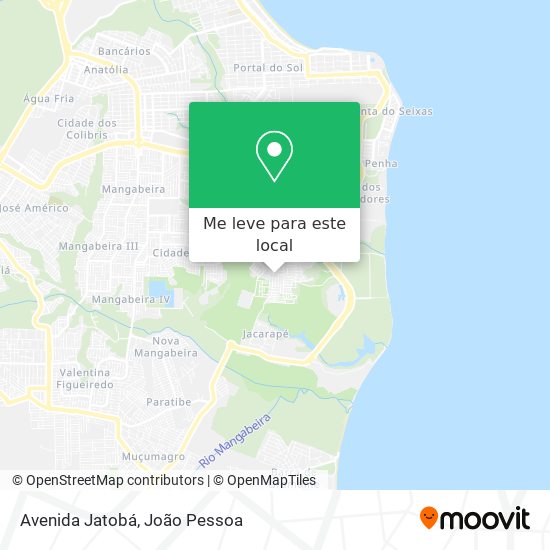 Avenida Jatobá mapa