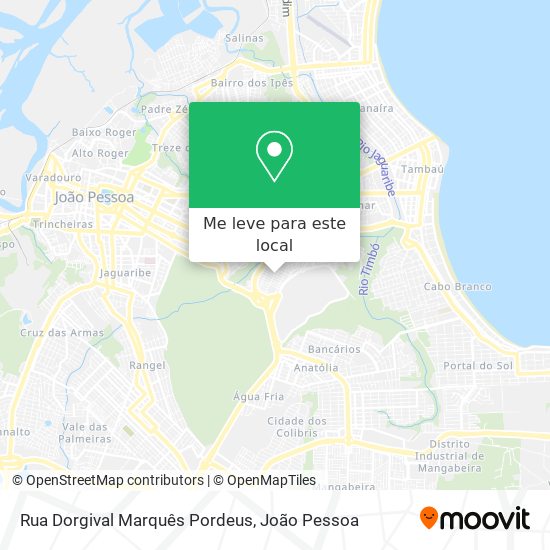 Rua Dorgival Marquês Pordeus mapa