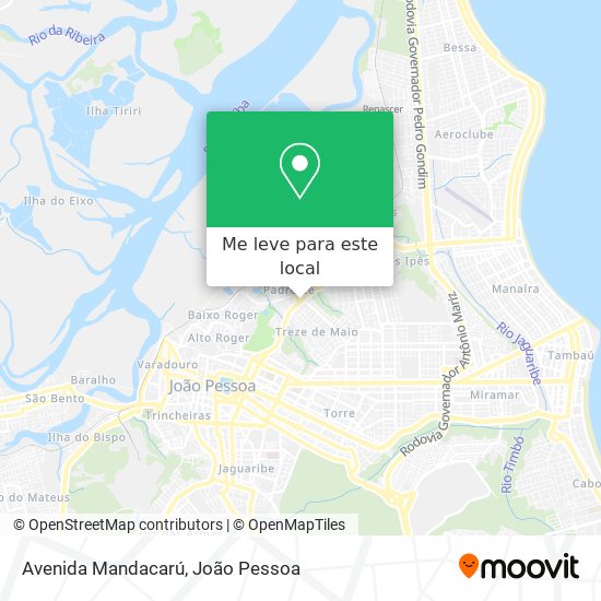 Avenida Mandacarú mapa