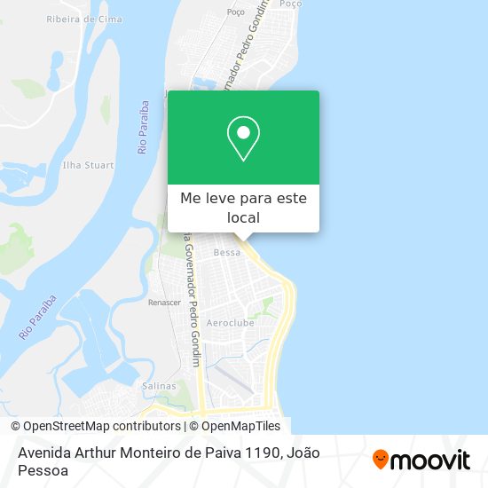 Avenida Arthur Monteiro de Paiva 1190 mapa