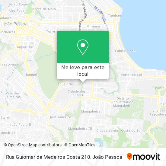 Rua Guiomar de Medeiros Costa 210 mapa