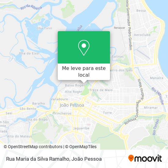 Rua Maria da Silva Ramalho mapa