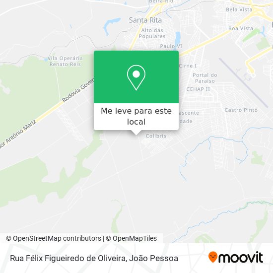 Rua Félix Figueiredo de Oliveira mapa