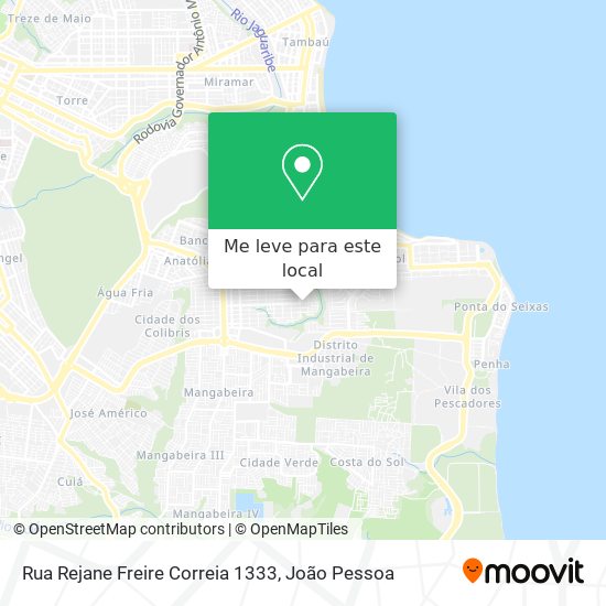 Rua Rejane Freire Correia 1333 mapa