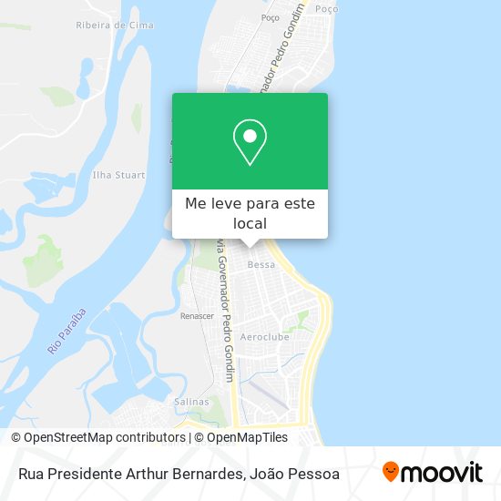 Rua Presidente Arthur Bernardes mapa