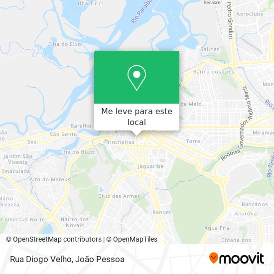 Rua Diogo Velho mapa